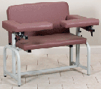 Clinton Extra-Wide Blood Drawing Chair with Flip Arms
